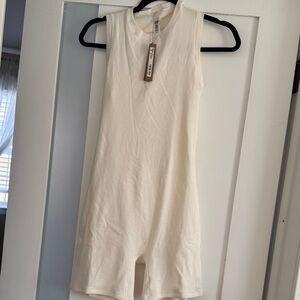Woman’s SKIMS Cream Sleeveless One Piece